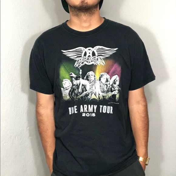 Aerosmith Blue army Tour 2015 Tee - Picture 1 of 4